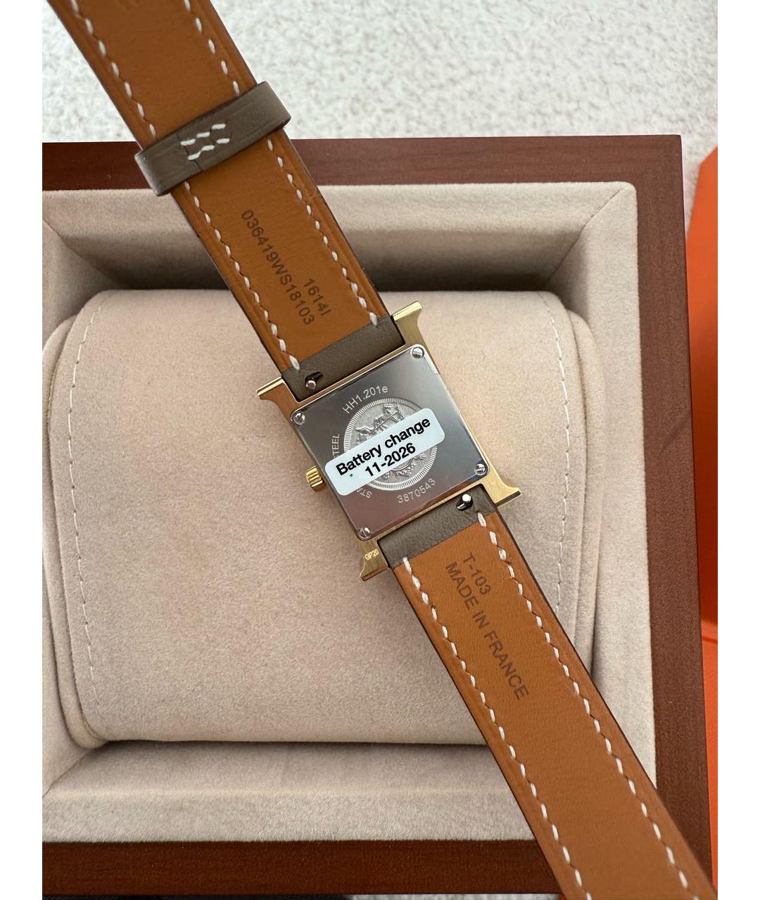 HERMES Золотые часы из желтого золота, фото 2