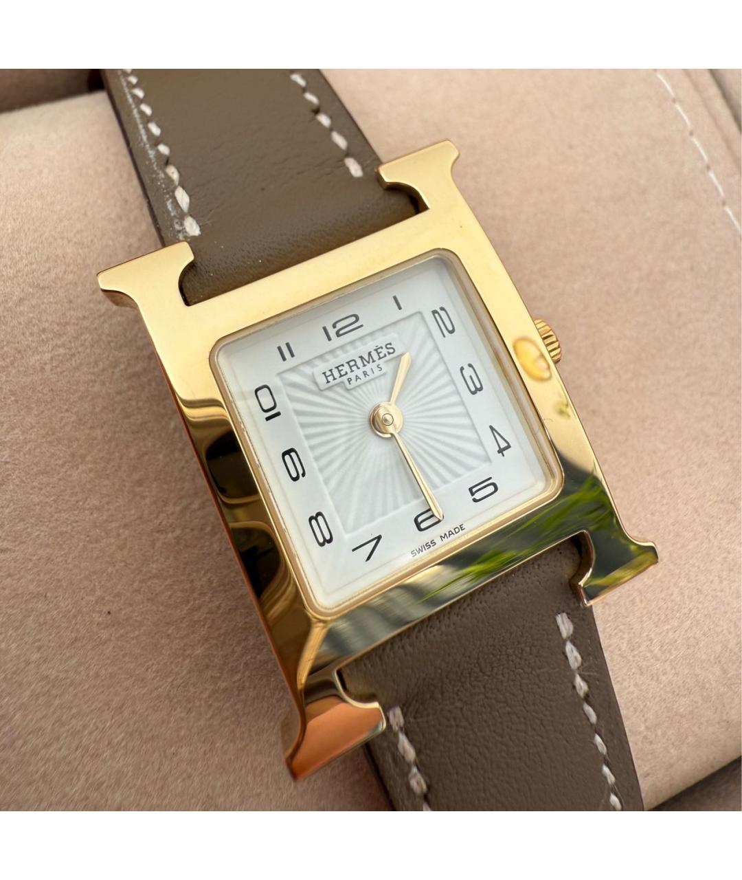 HERMES Золотые часы из желтого золота, фото 5
