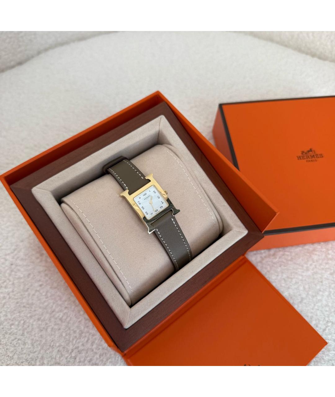 HERMES Золотые часы из желтого золота, фото 7