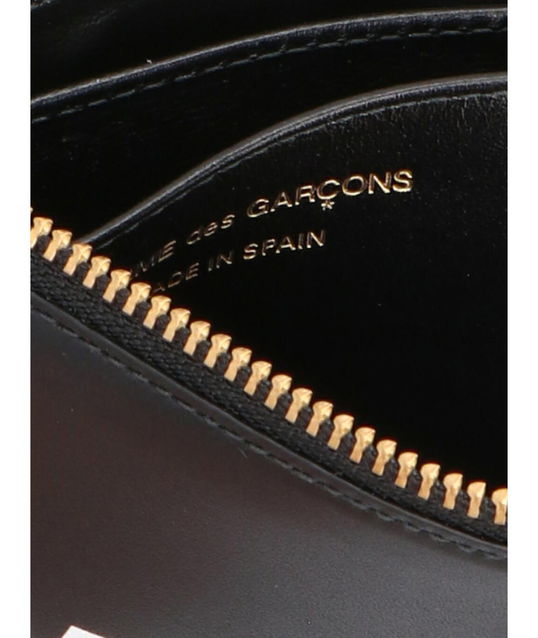 COMME DES GARÇONS WALLET Черный кожаный кошелек, фото 3