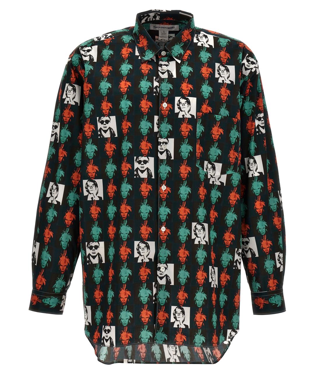 COMME DES GARÇONS SHIRT Мульти хлопковая кэжуал рубашка, фото 1