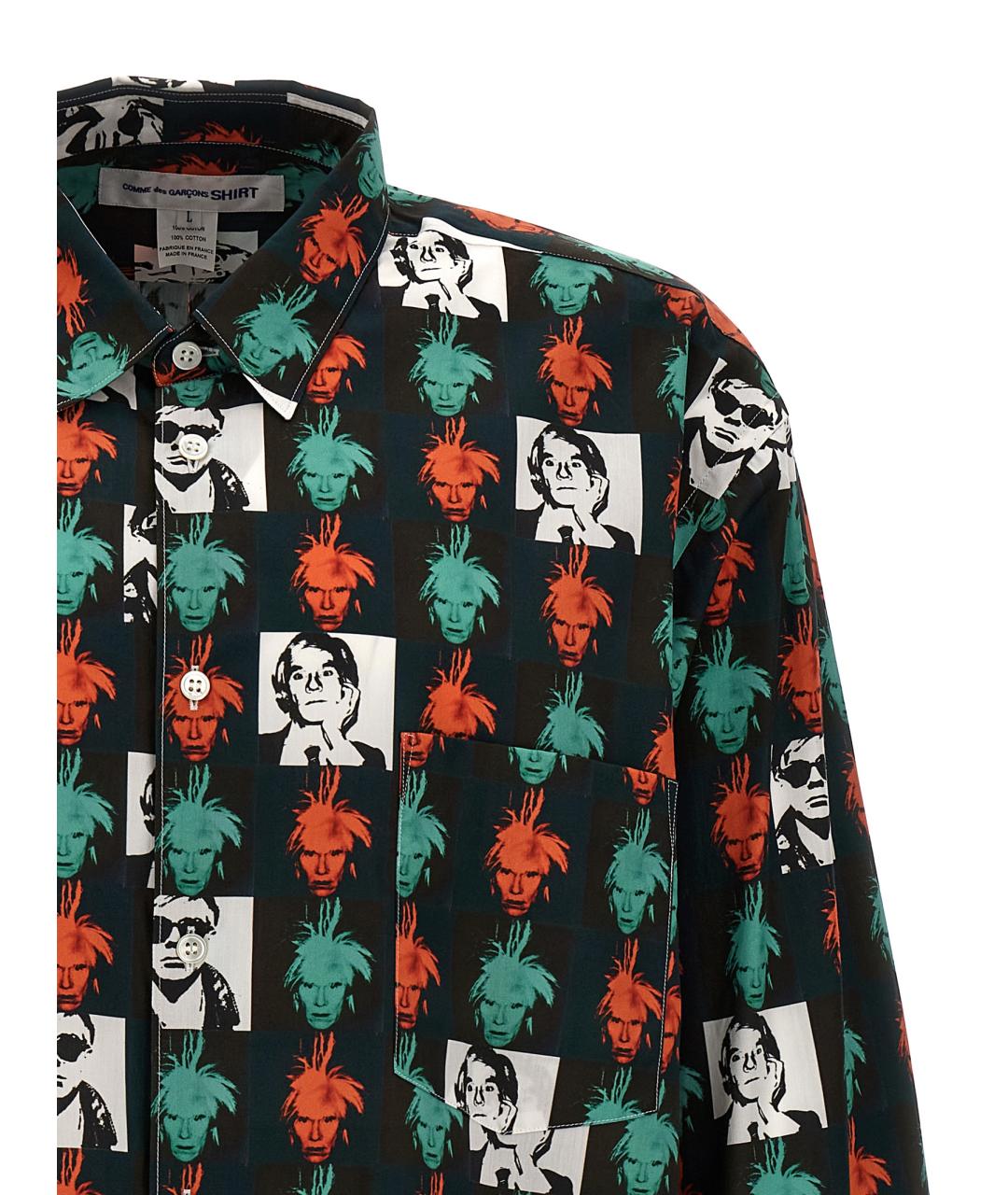 COMME DES GARÇONS SHIRT Мульти хлопковая кэжуал рубашка, фото 3