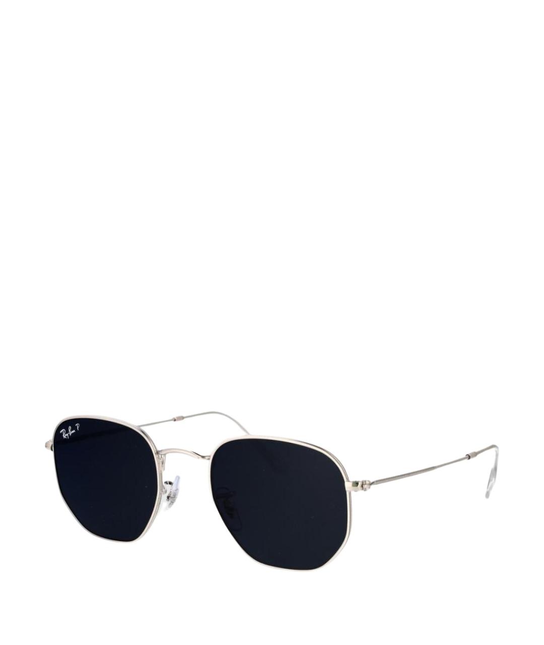 RAY BAN Серебряные солнцезащитные очки, фото 1