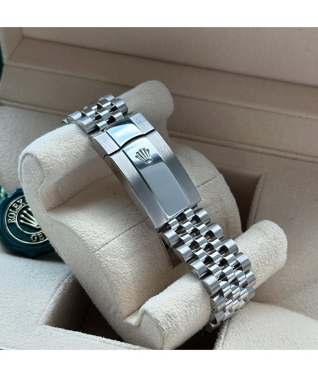 ROLEX Зеленые часы из белого золота, фото 7