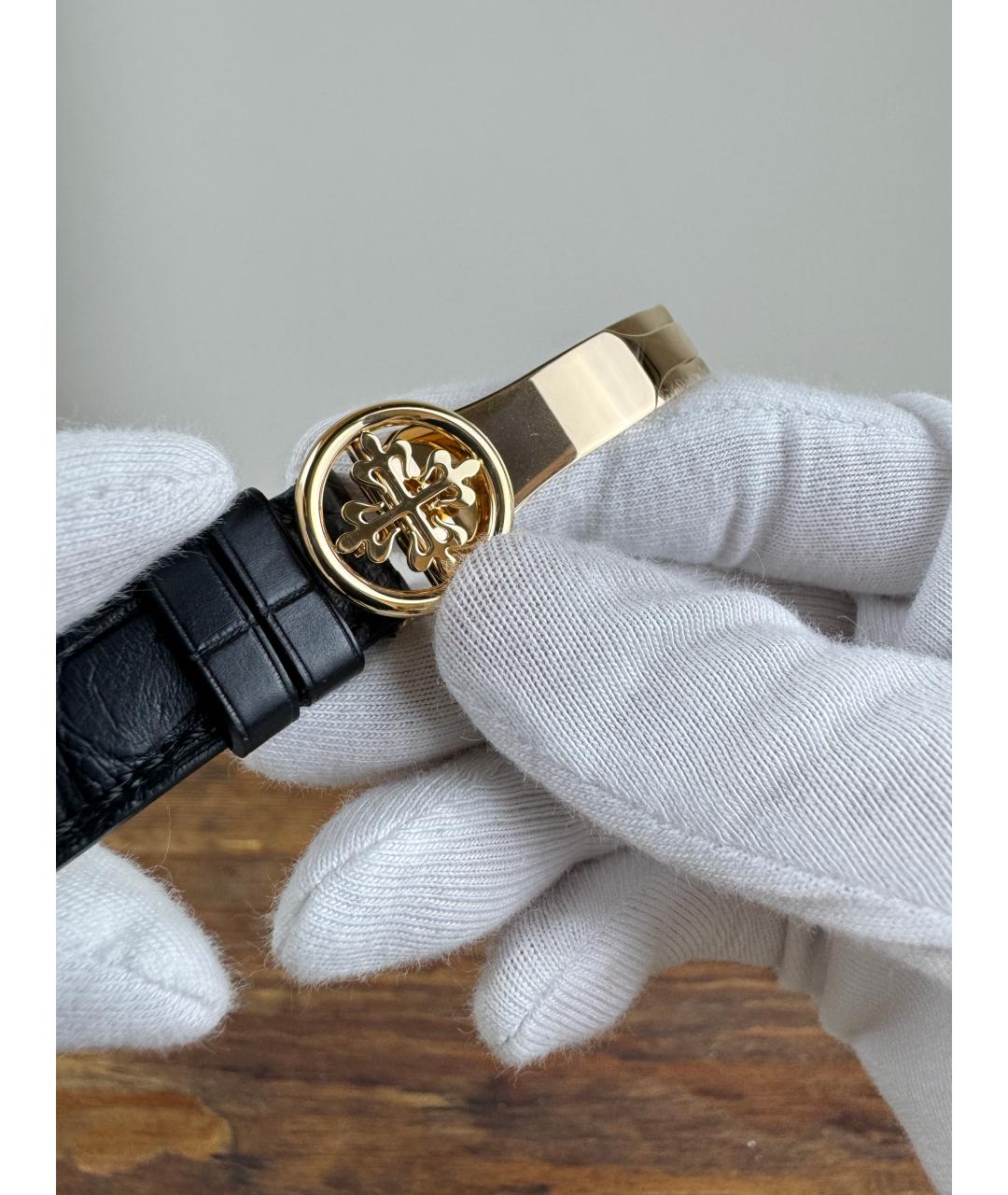 PATEK PHILIPPE Белые часы из желтого золота, фото 7