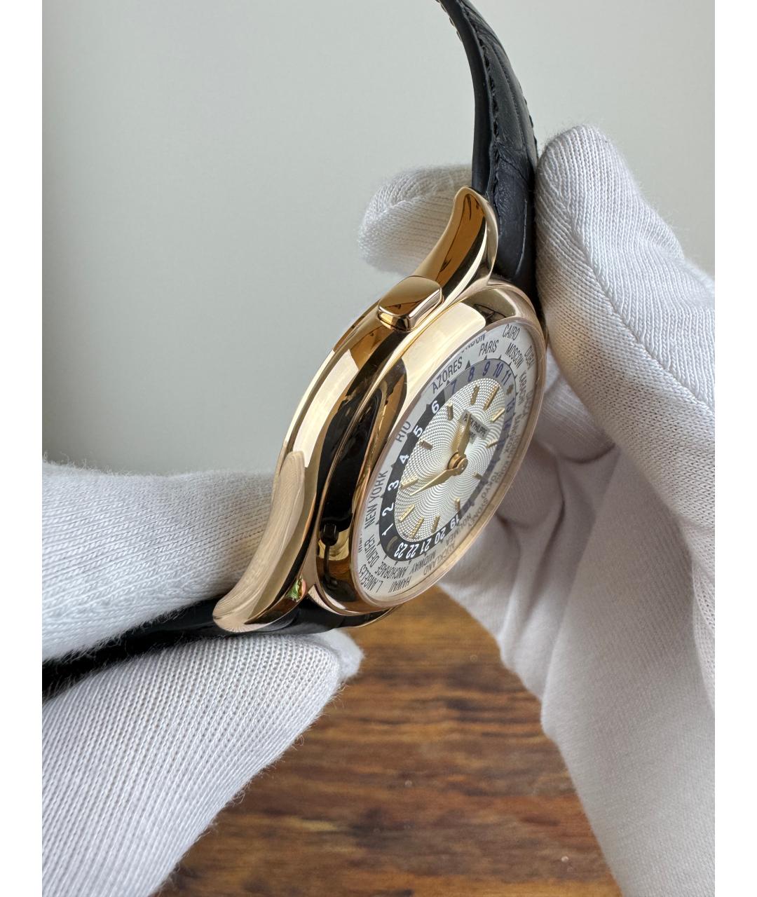PATEK PHILIPPE Белые часы из желтого золота, фото 4