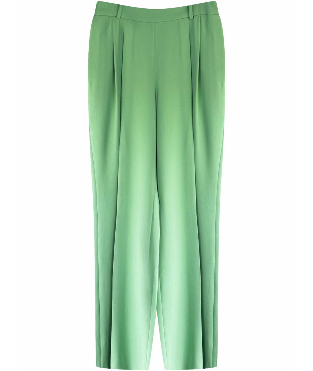 ERMANNO SCERVINO Зеленые вискозные брюки широкие, фото 1