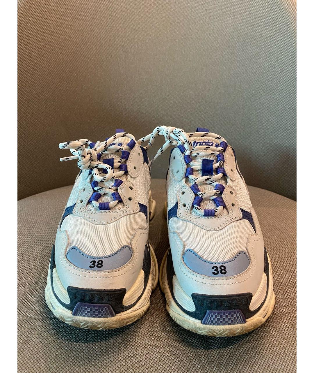 BALENCIAGA Серые текстильные кроссовки, фото 2
