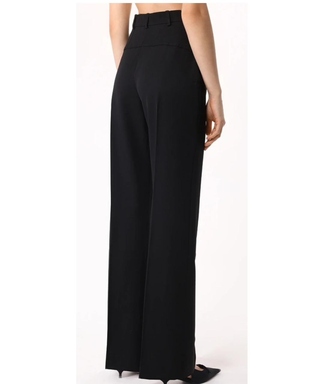 JACQUEMUS Черные шерстяные прямые брюки, фото 6
