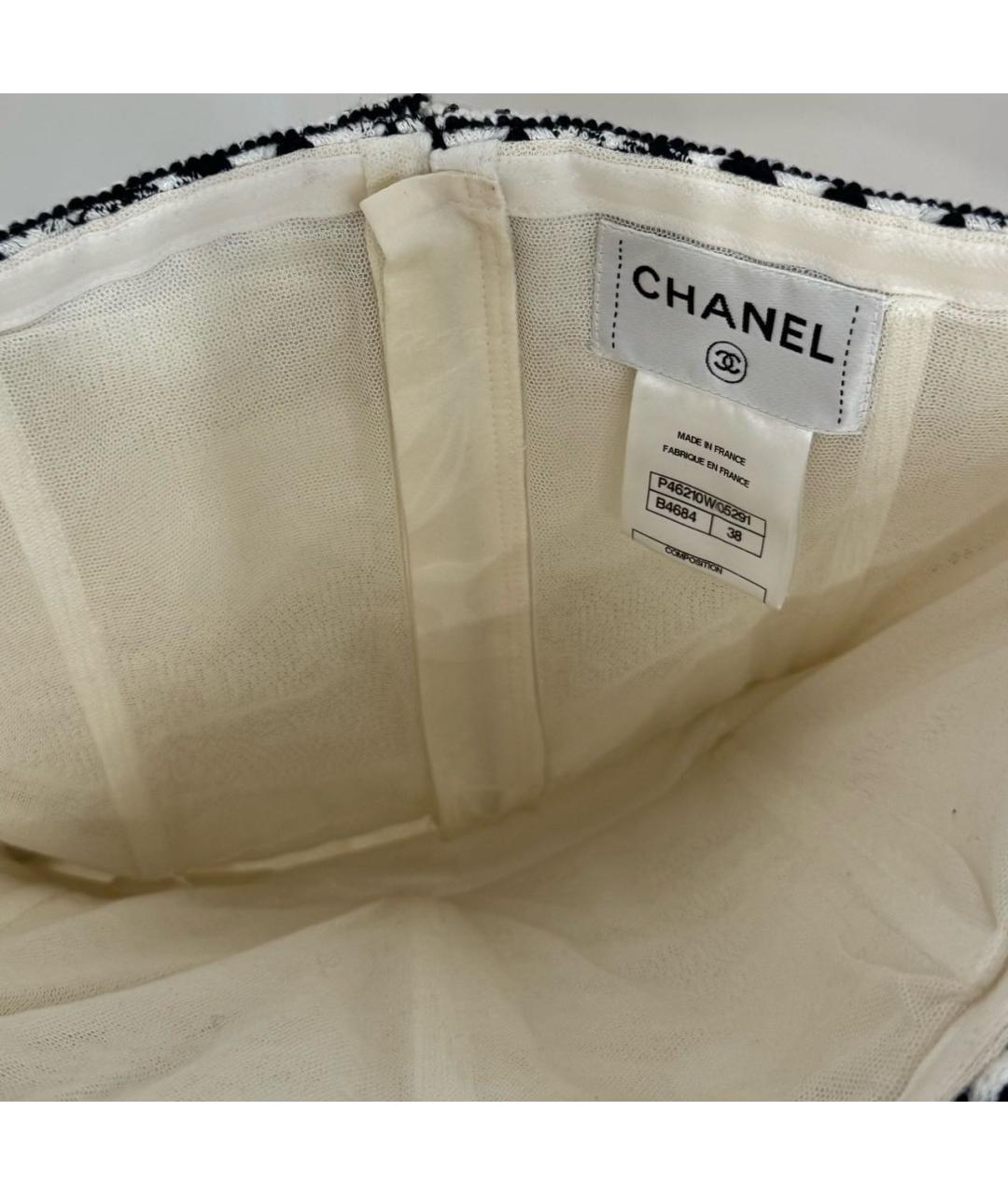 CHANEL Белое твидовое коктейльное платье, фото 5