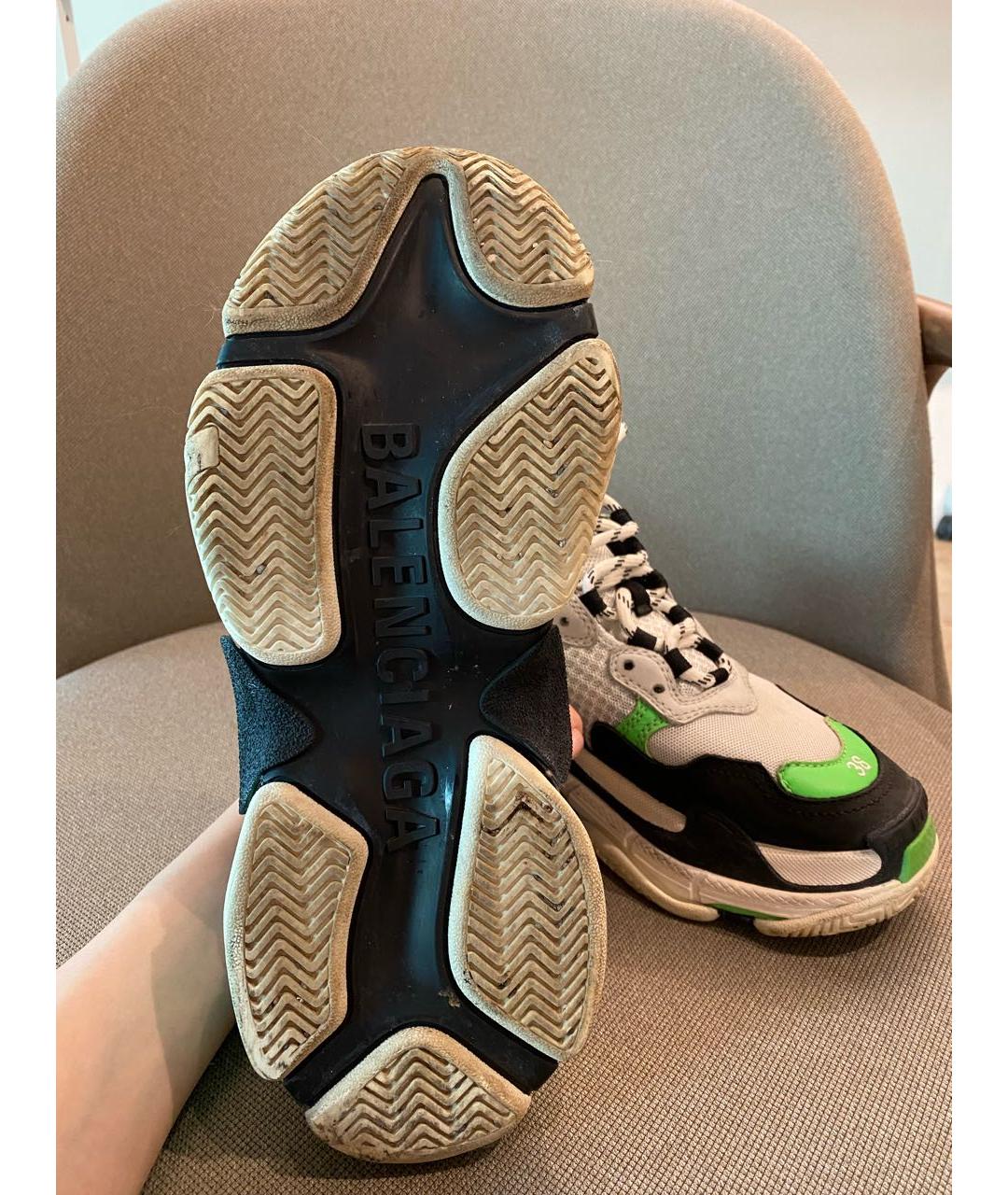 BALENCIAGA Мульти текстильные кроссовки, фото 5