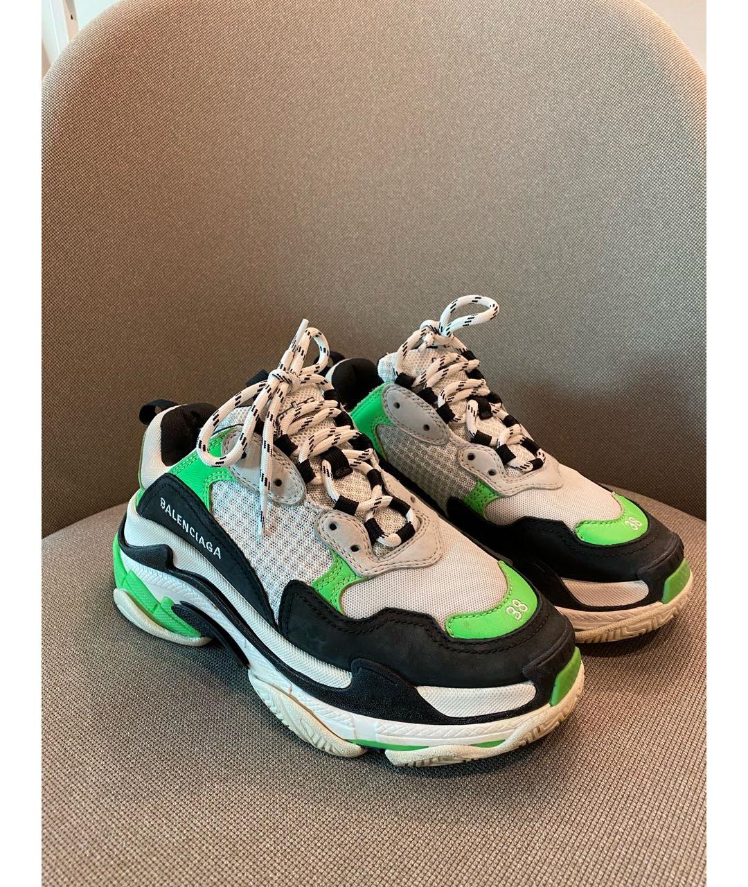BALENCIAGA Мульти текстильные кроссовки, фото 3