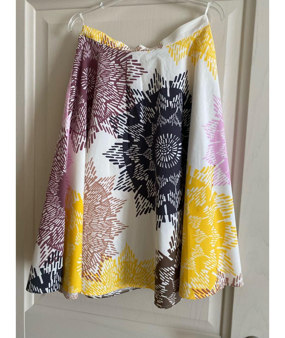 WEEKEND MAX MARA Мульти хлопко-эластановая юбка миди, фото 2