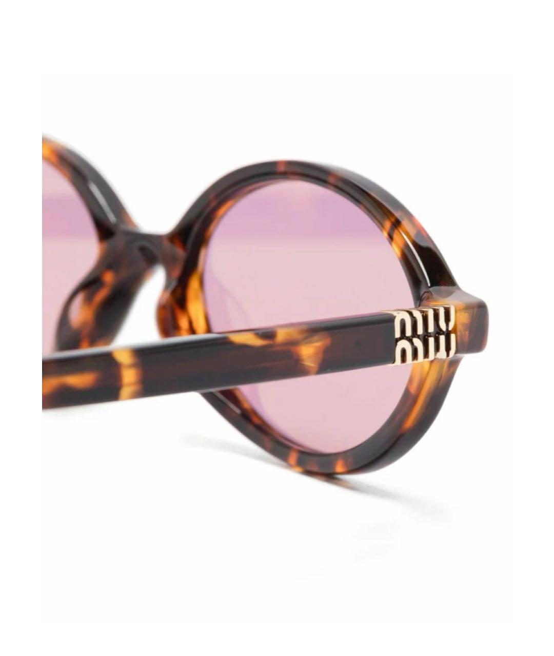 MIU MIU Коричневые солнцезащитные очки, фото 3