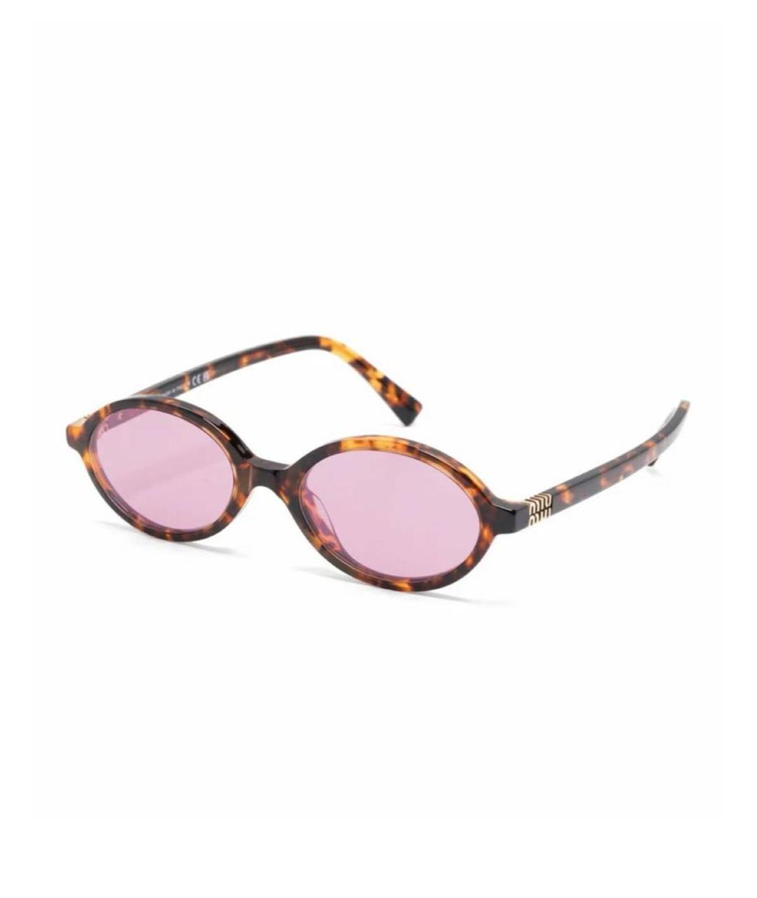 MIU MIU Коричневые солнцезащитные очки, фото 2
