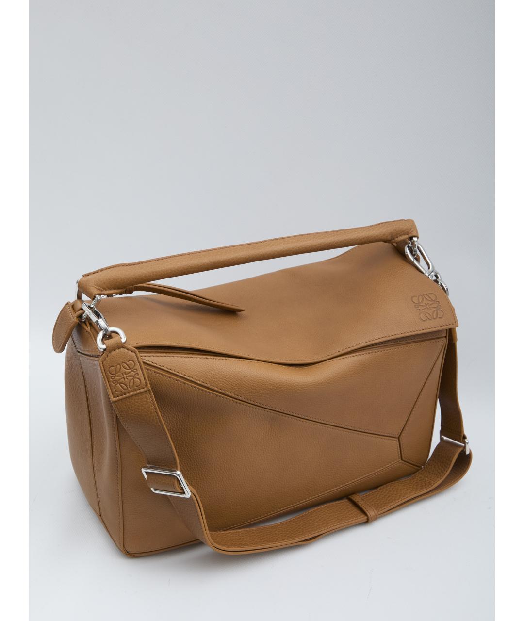 LOEWE Коричневая замшевая сумка на плечо, фото 5