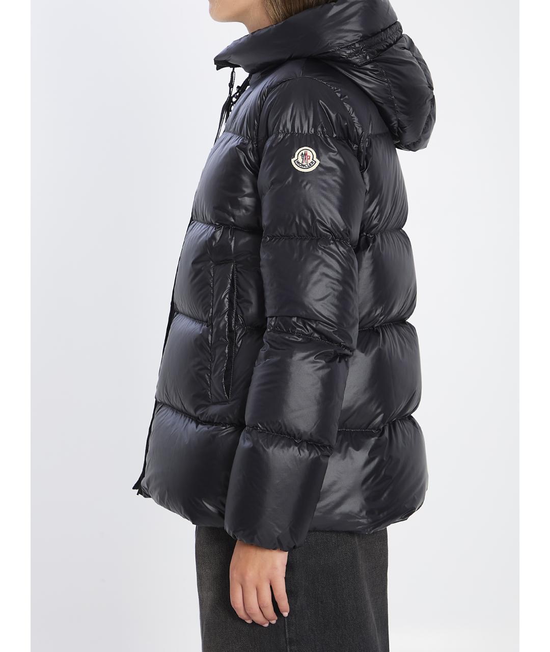 MONCLER Черная полиамидовая куртка, фото 4
