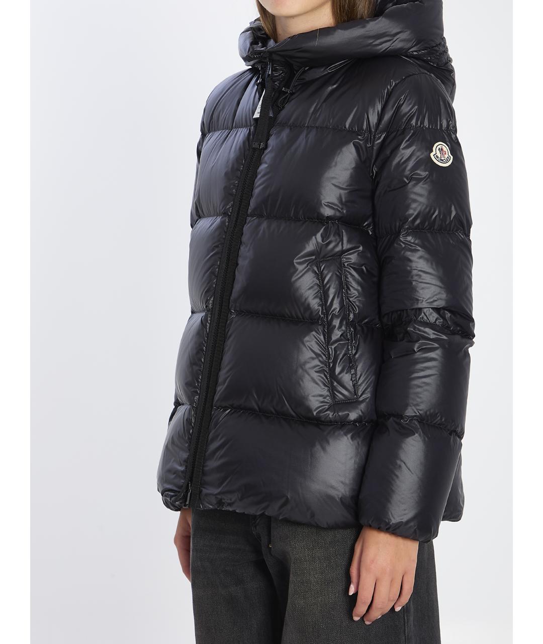 MONCLER Черная полиамидовая куртка, фото 3