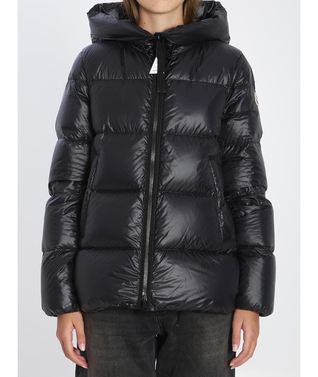 MONCLER Черная полиамидовая куртка, фото 2