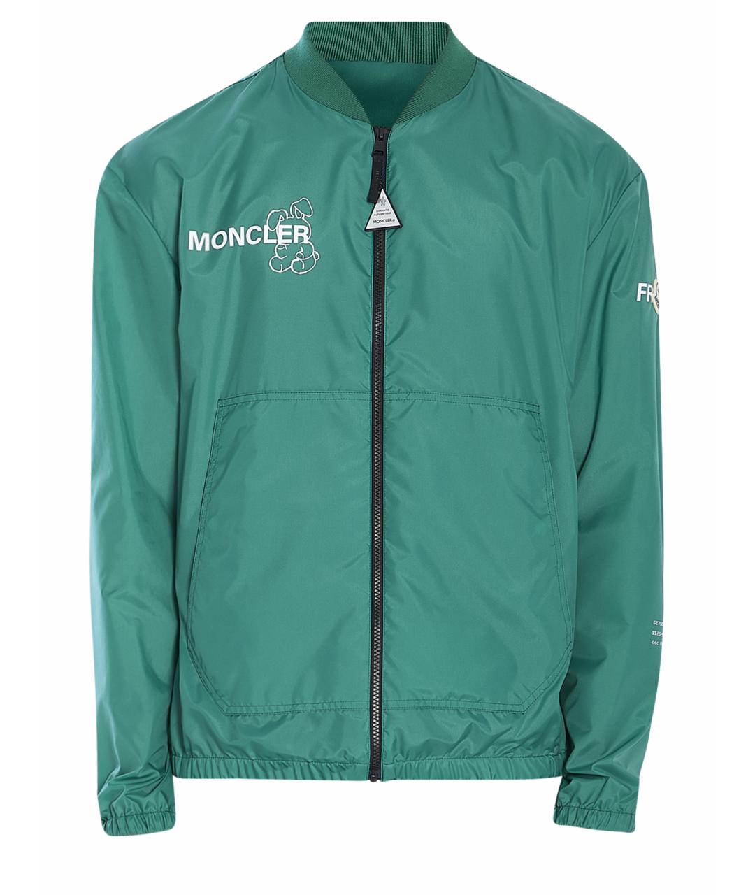 MONCLER Зеленая полиамидовая куртка, фото 1