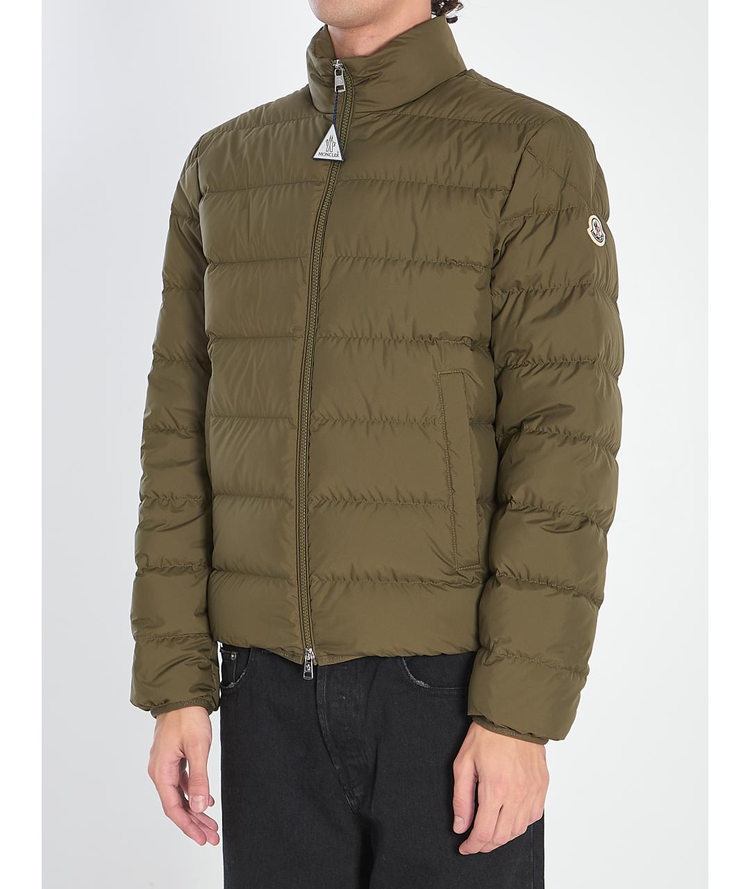 MONCLER Хаки полиэстеровая куртка, фото 3