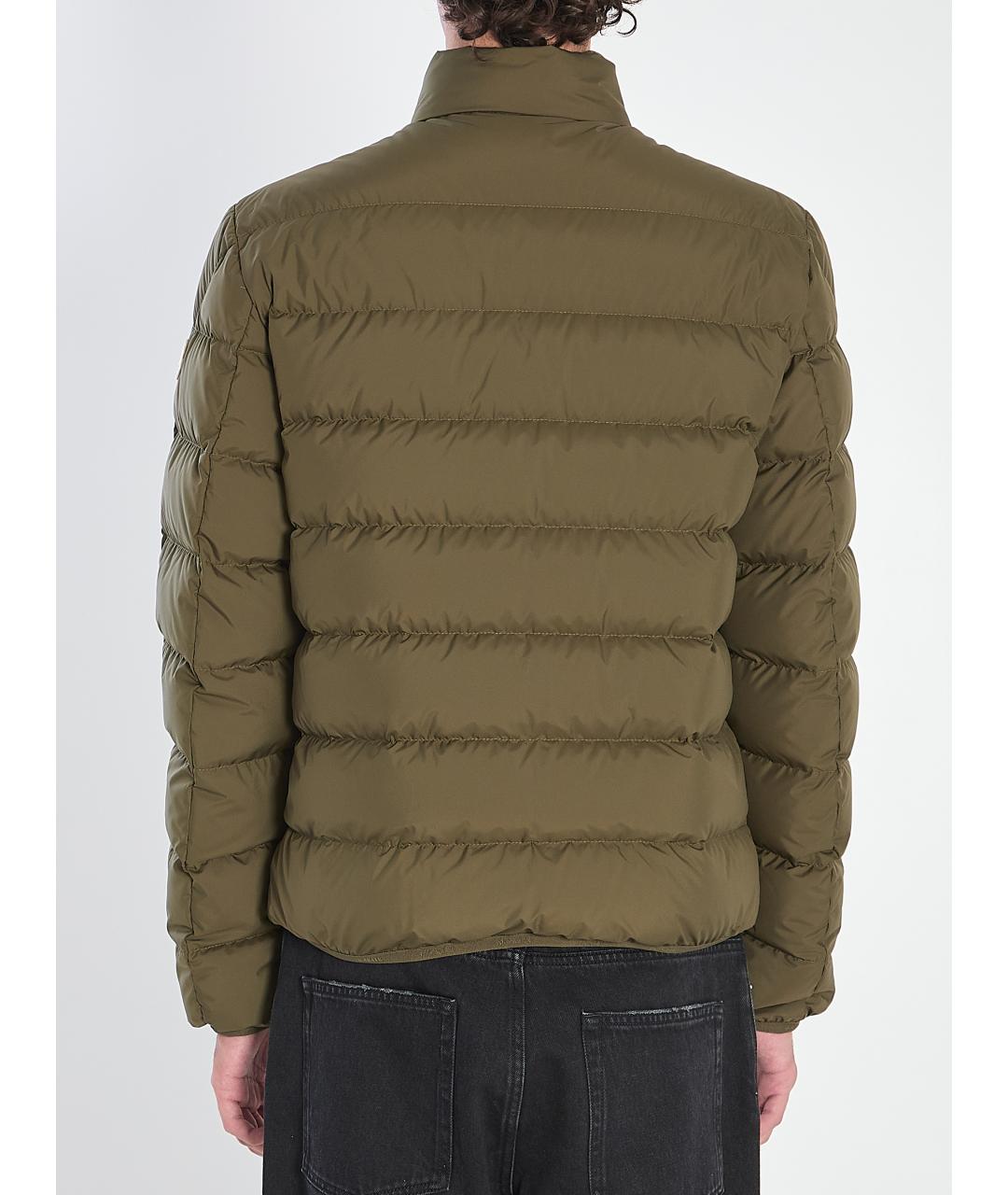 MONCLER Хаки полиэстеровая куртка, фото 5