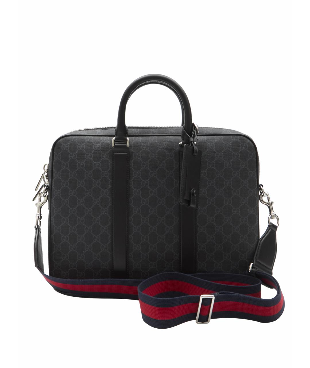 GUCCI Черный портфель, фото 1