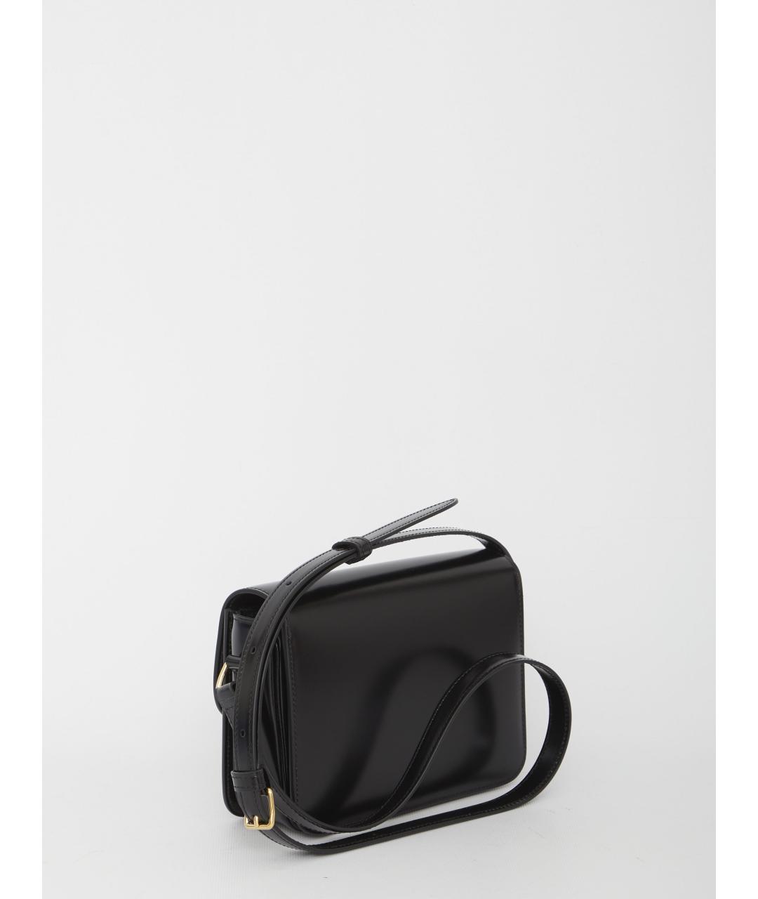 CELINE Черная кожаная сумка через плечо, фото 2