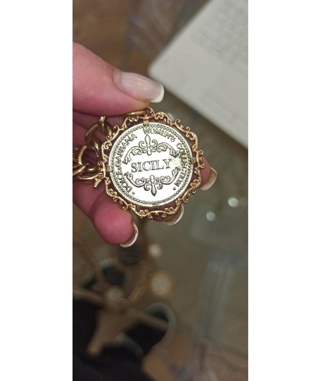 DOLCE&GABBANA Золотое колье, фото 8