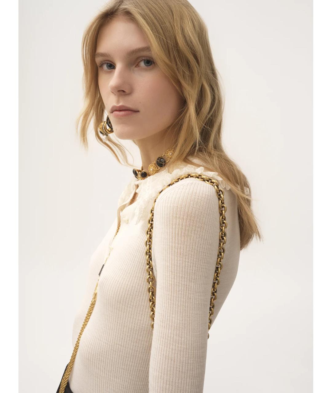 CHLOE Бежевая шерстяная рубашка, фото 3