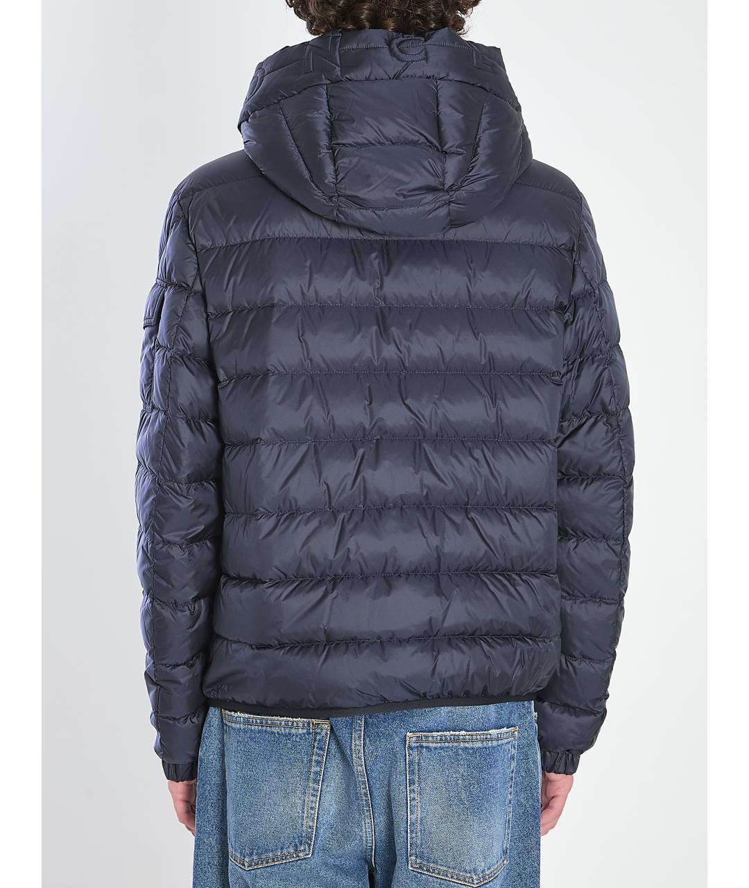 MONCLER Синяя полиамидовая куртка, фото 4