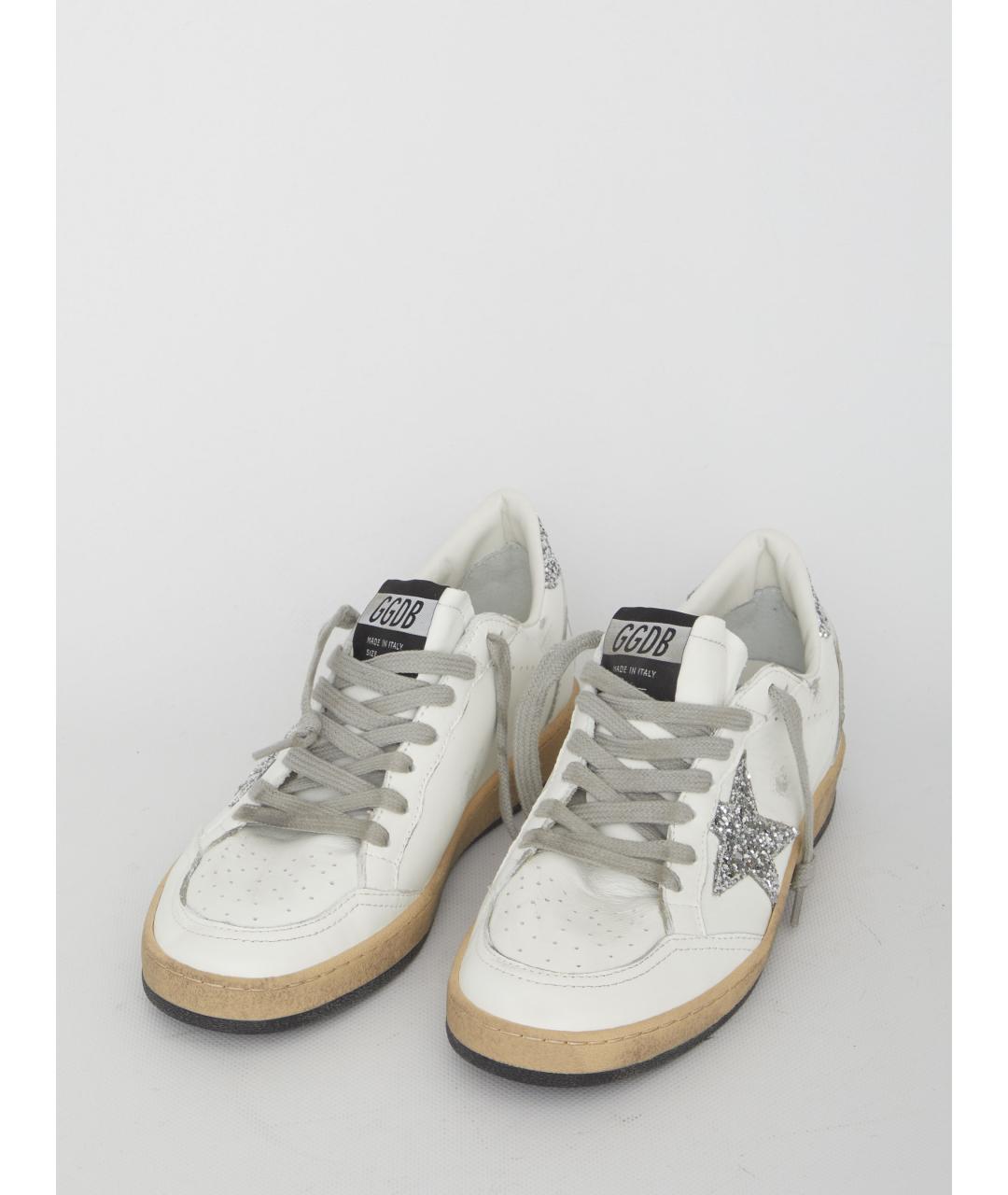 GOLDEN GOOSE DELUXE BRAND Белые кожаные кроссовки, фото 5