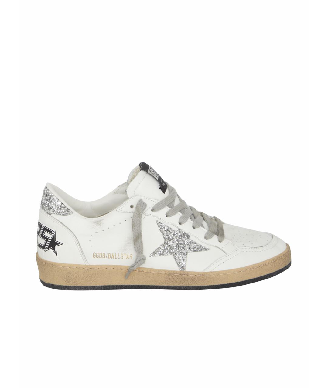 GOLDEN GOOSE DELUXE BRAND Белые кожаные кроссовки, фото 1