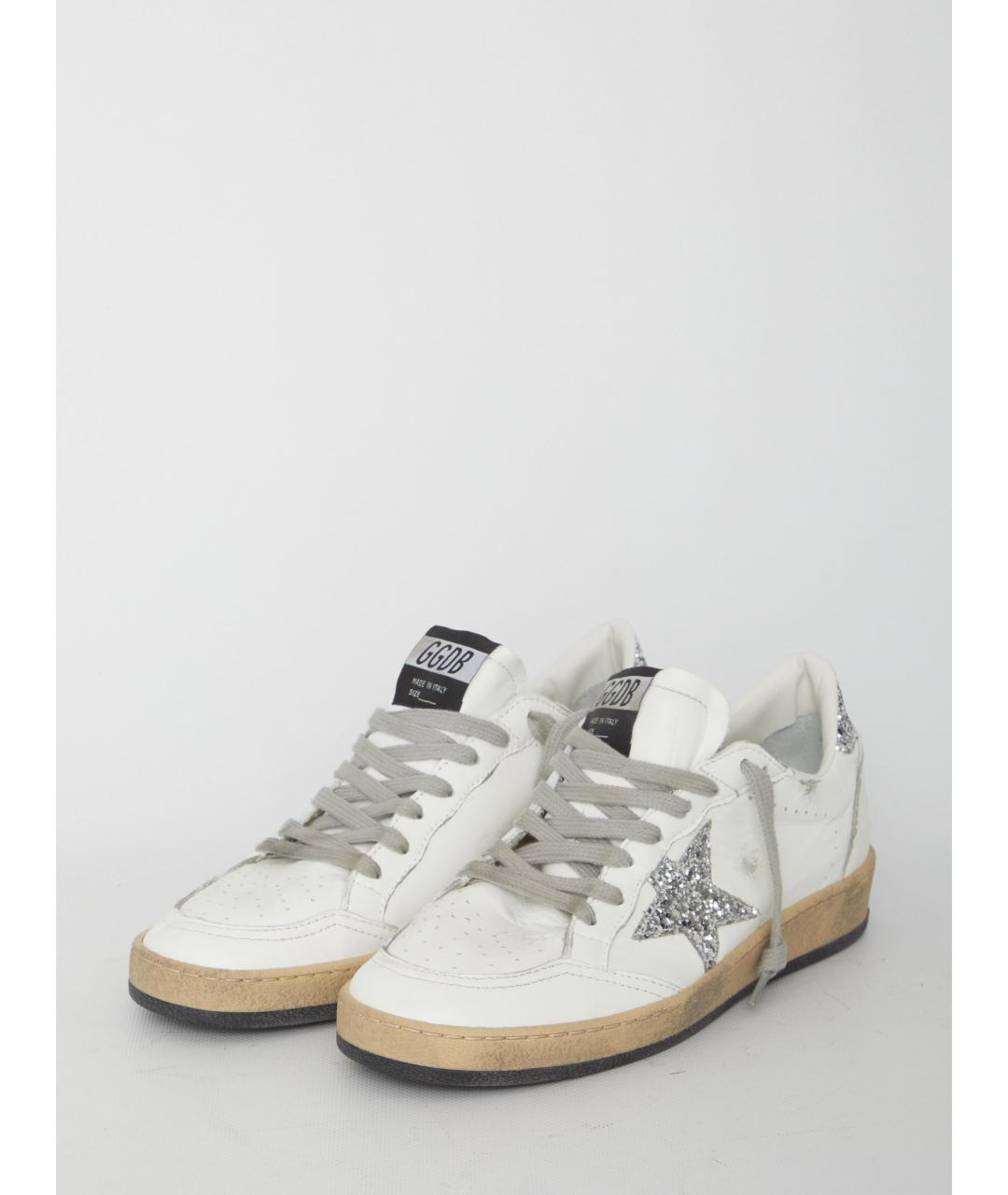 GOLDEN GOOSE DELUXE BRAND Белые кожаные кроссовки, фото 2