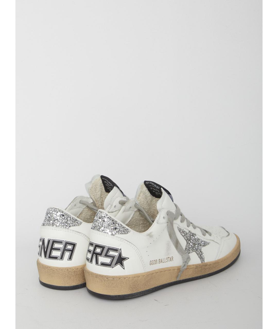 GOLDEN GOOSE DELUXE BRAND Белые кожаные кроссовки, фото 3