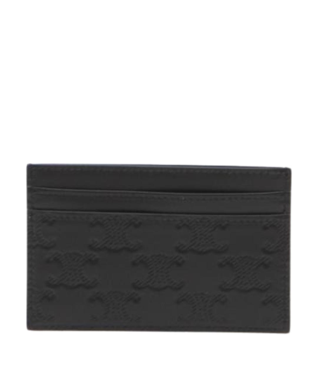 CELINE Черный кожаный кардхолдер, фото 2