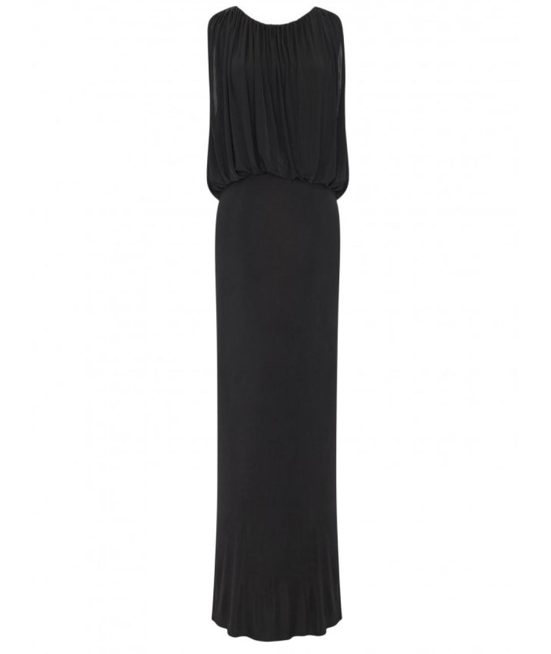 SAINT LAURENT Черное вискозное платье, фото 1