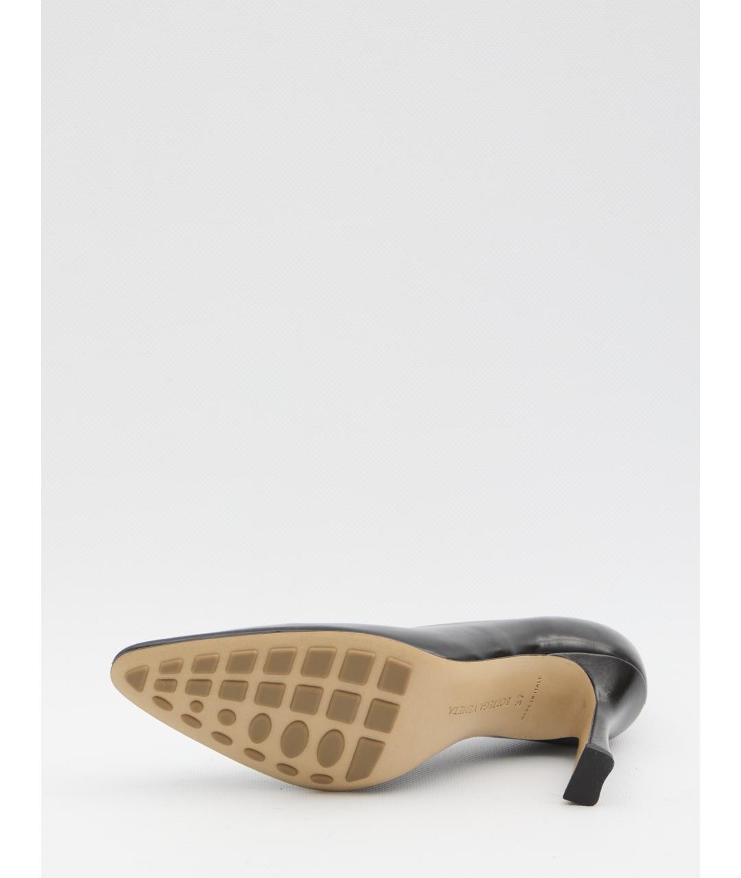BOTTEGA VENETA Черные кожаные туфли, фото 4