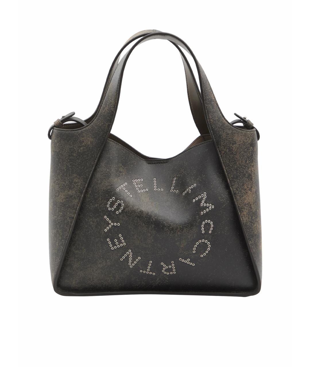 STELLA MCCARTNEY Коричневая синтетическая сумка тоут, фото 1