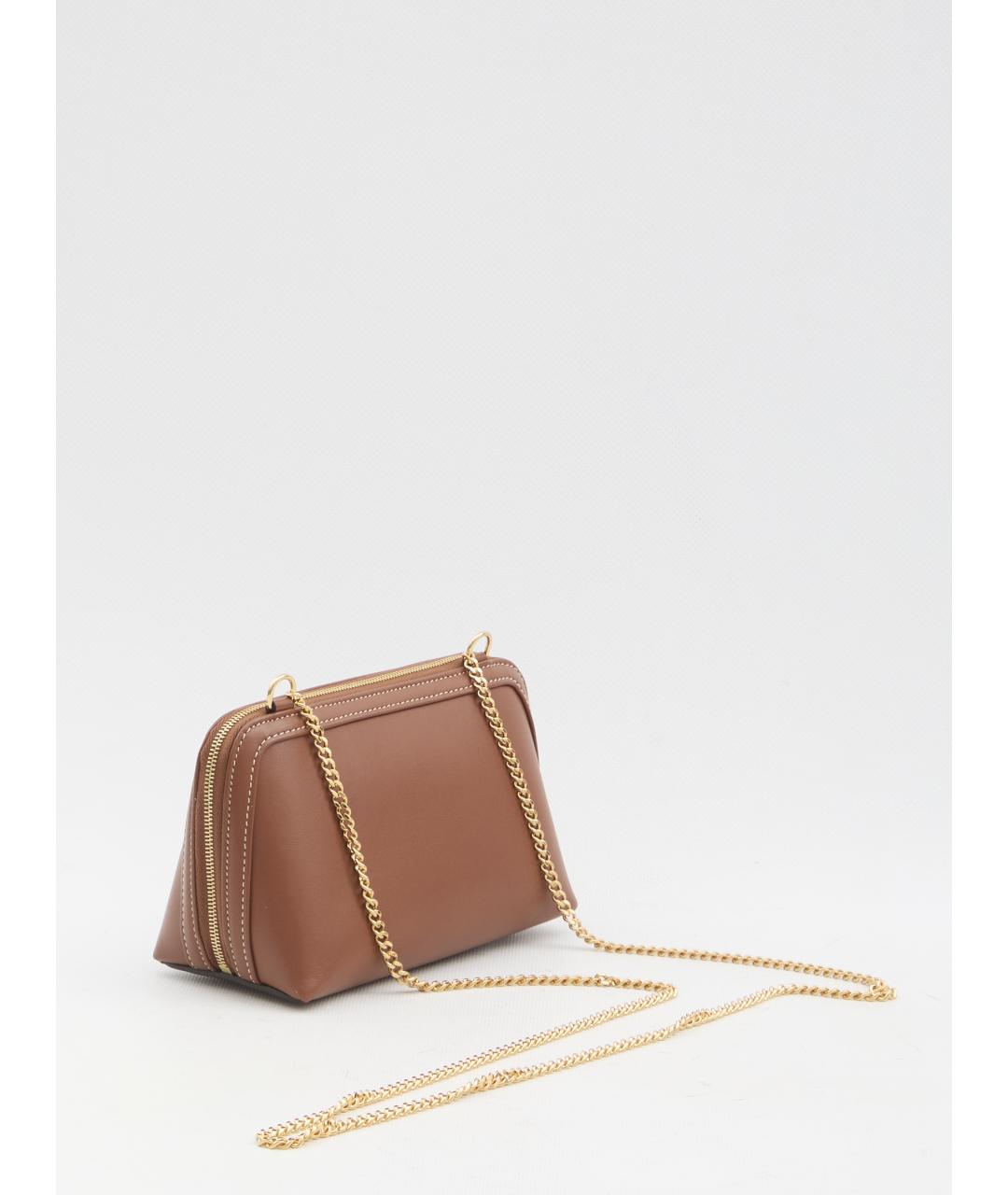 CELINE Бежевая кожаная сумка через плечо, фото 2