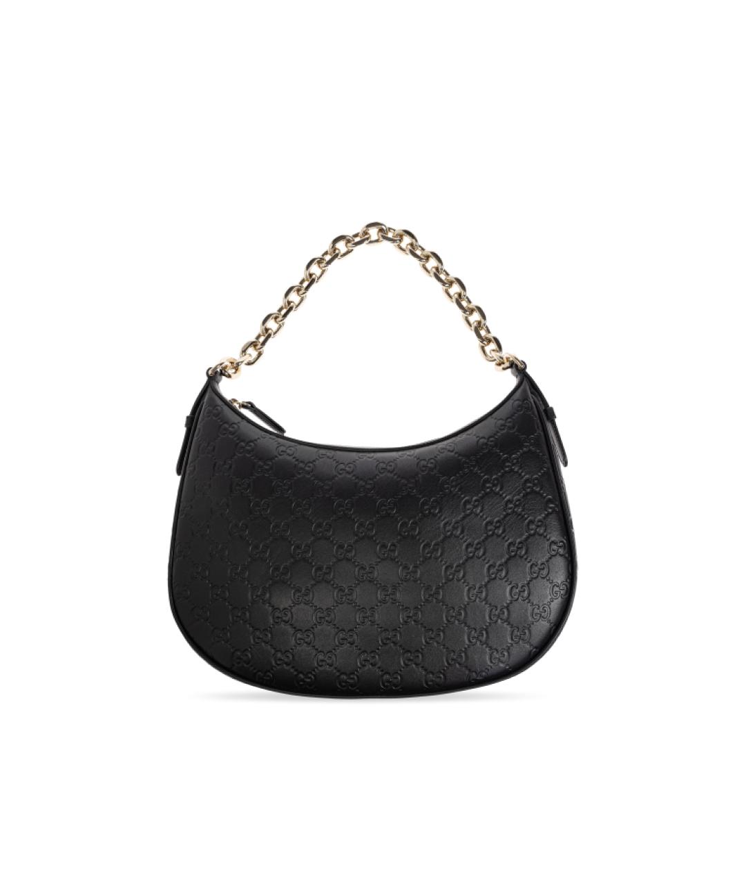 GUCCI Черная кожаная сумка через плечо, фото 1