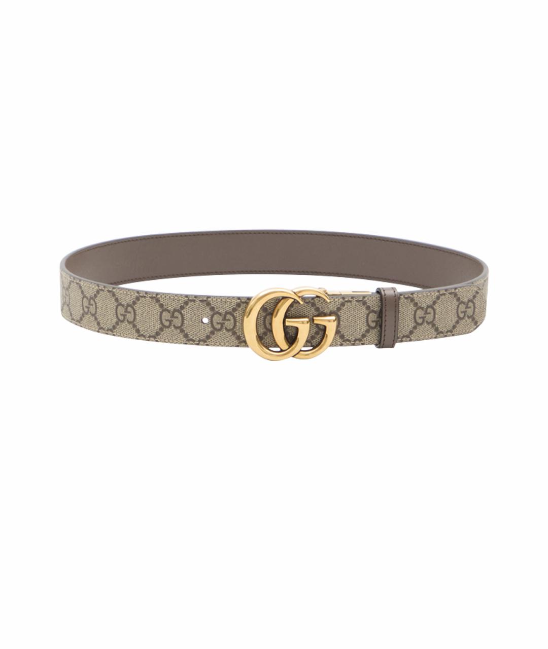 GUCCI Серый кожаный ремень, фото 1