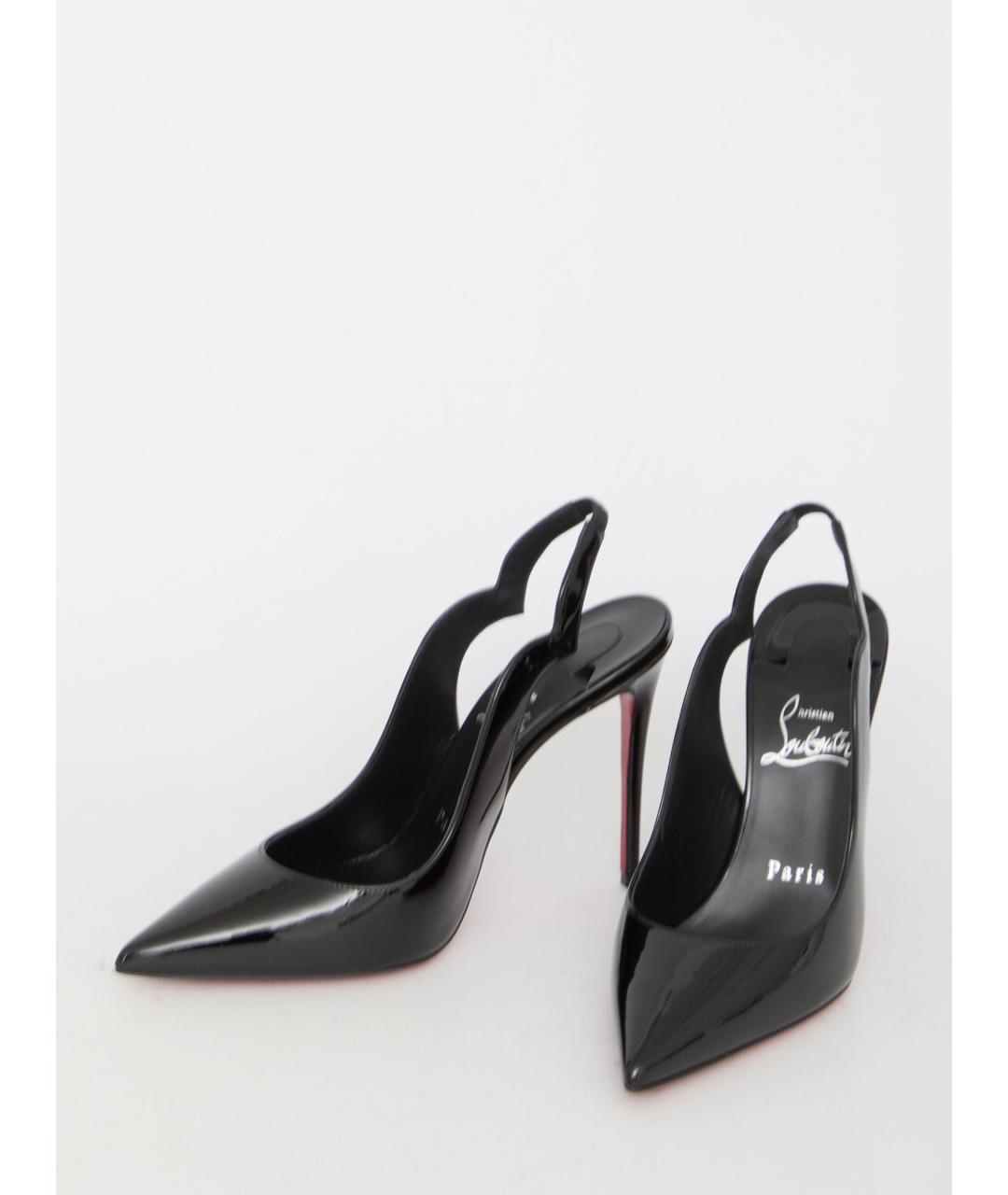 CHRISTIAN LOUBOUTIN Черные кожаные туфли, фото 5
