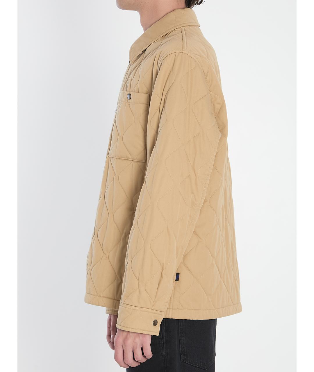 BURBERRY Бежевая хлопковая куртка, фото 4
