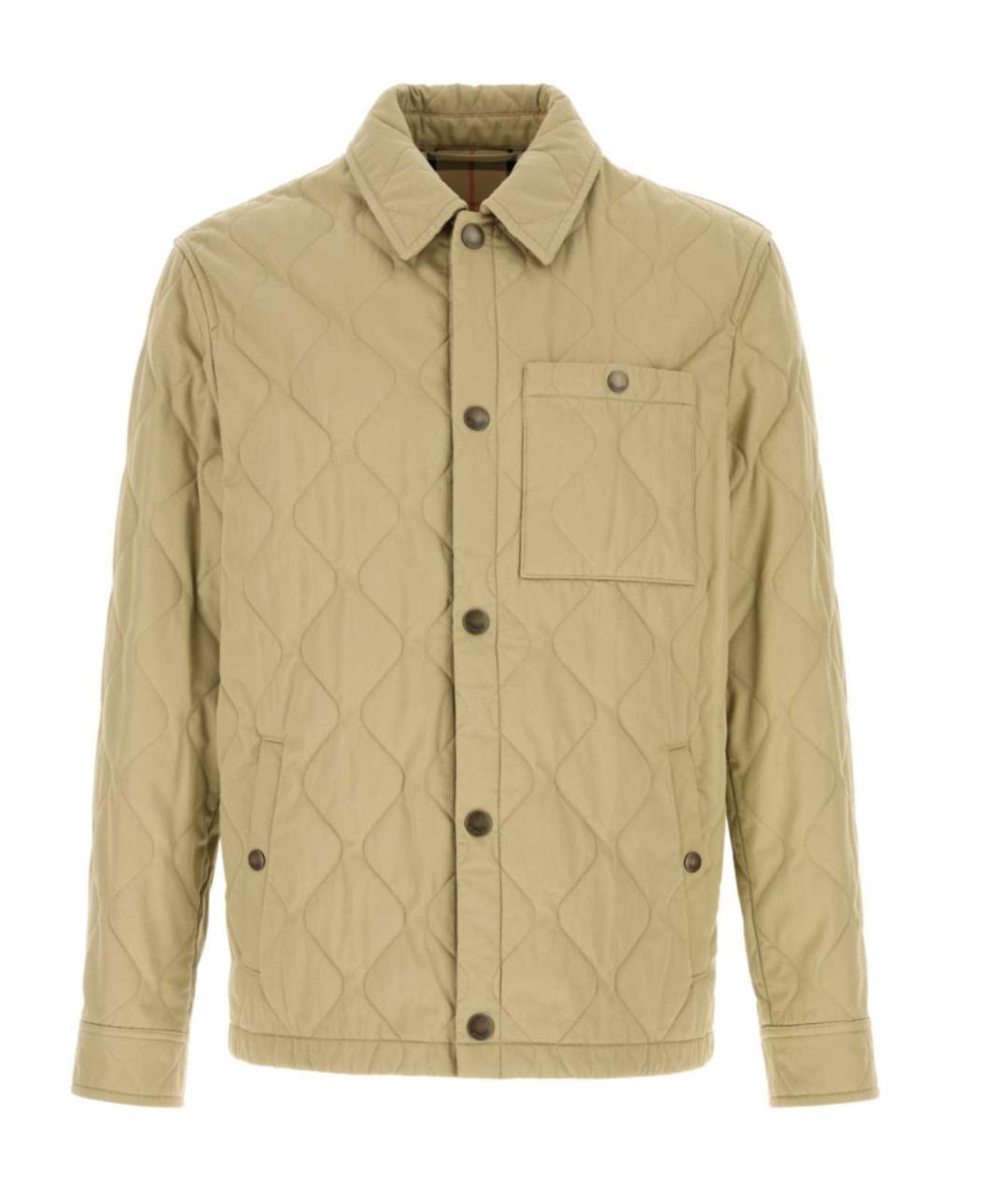 BURBERRY Бежевая хлопковая куртка, фото 1