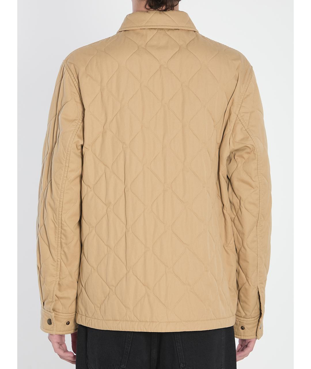 BURBERRY Бежевая хлопковая куртка, фото 5