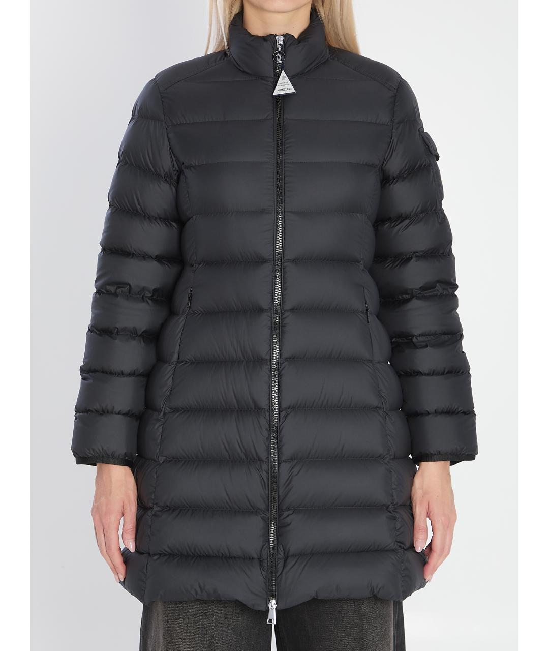 MONCLER Черная полиэстеровая куртка, фото 2