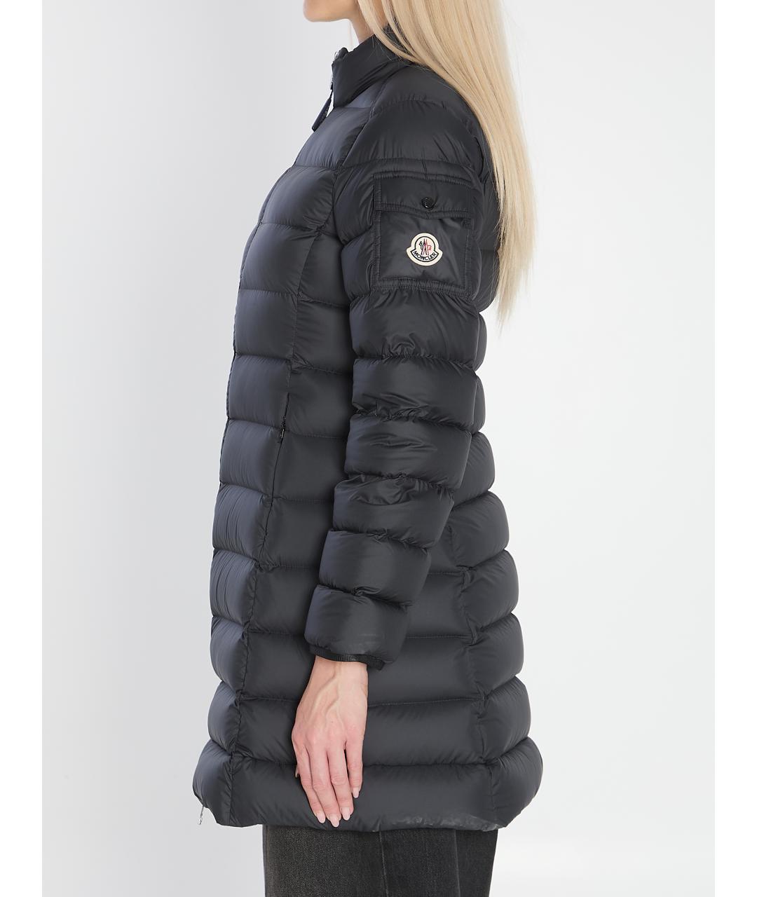 MONCLER Черная полиэстеровая куртка, фото 4