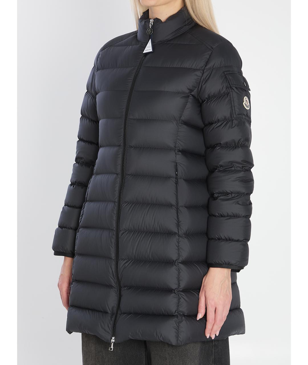 MONCLER Черная полиэстеровая куртка, фото 3
