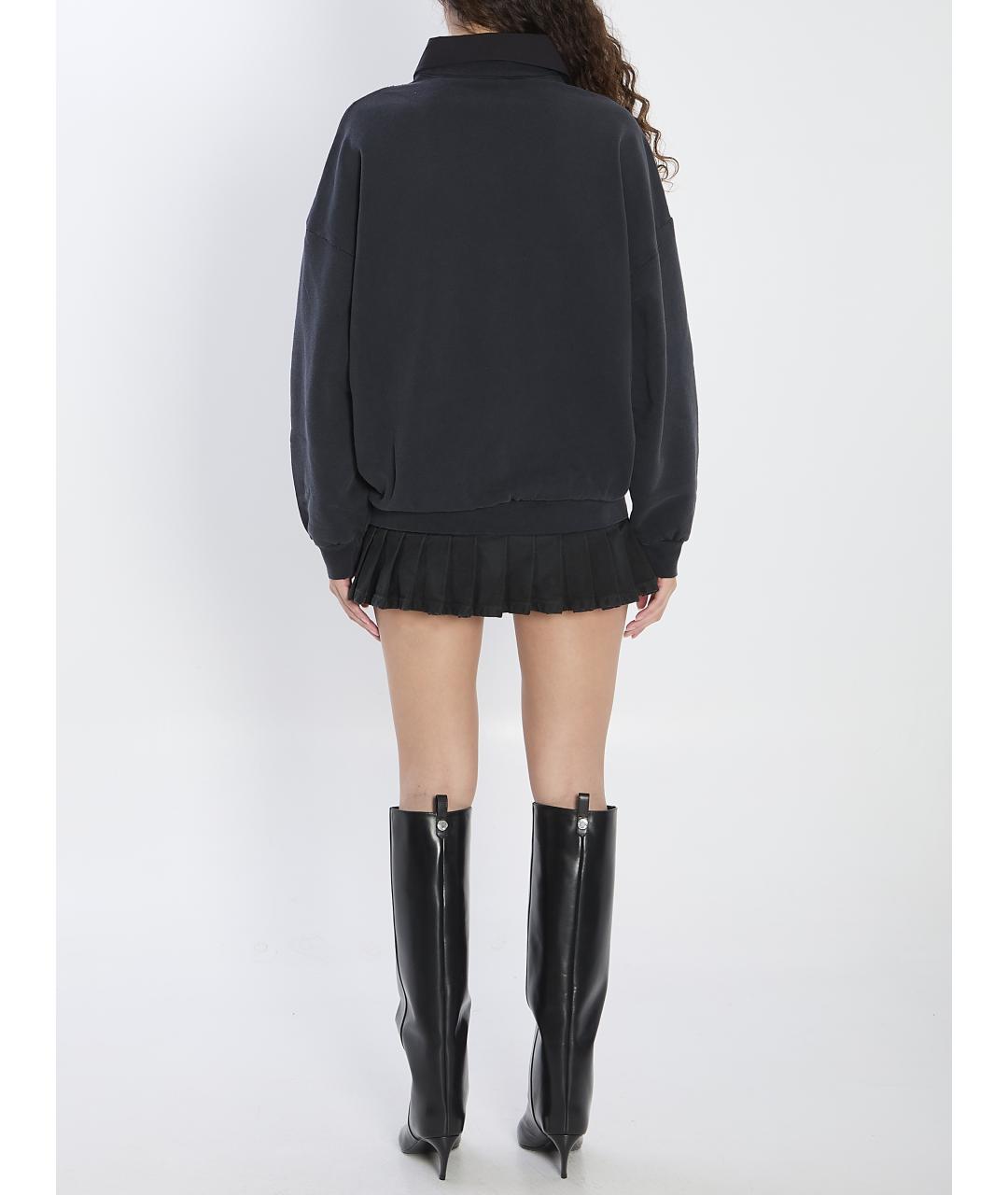 BALENCIAGA Черное хлопковое платье, фото 5